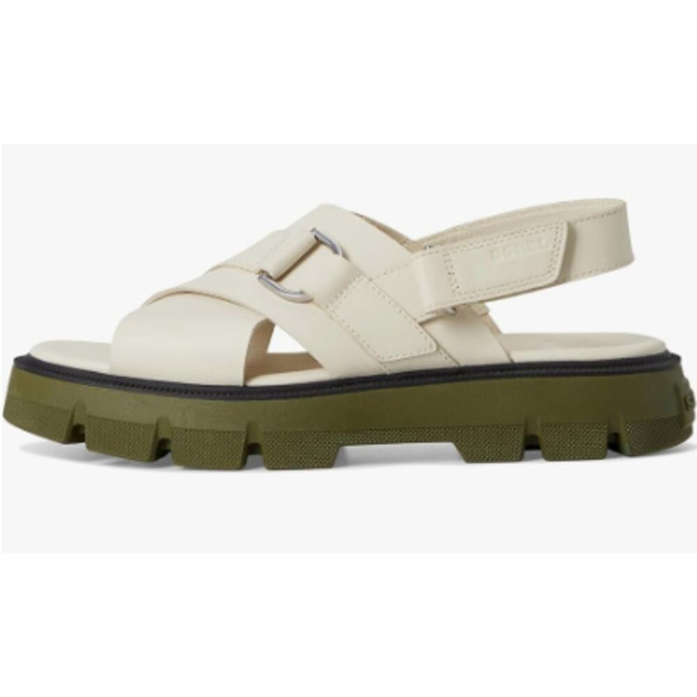 NEW SOREL Rein CB Crisscross, White/Green, Women's Size 7.5